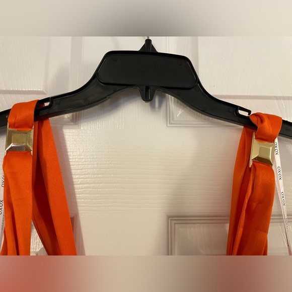 XOXO Coral Orange And Purple Color Block Dress. Size 11/12. - Picture 6 of 8